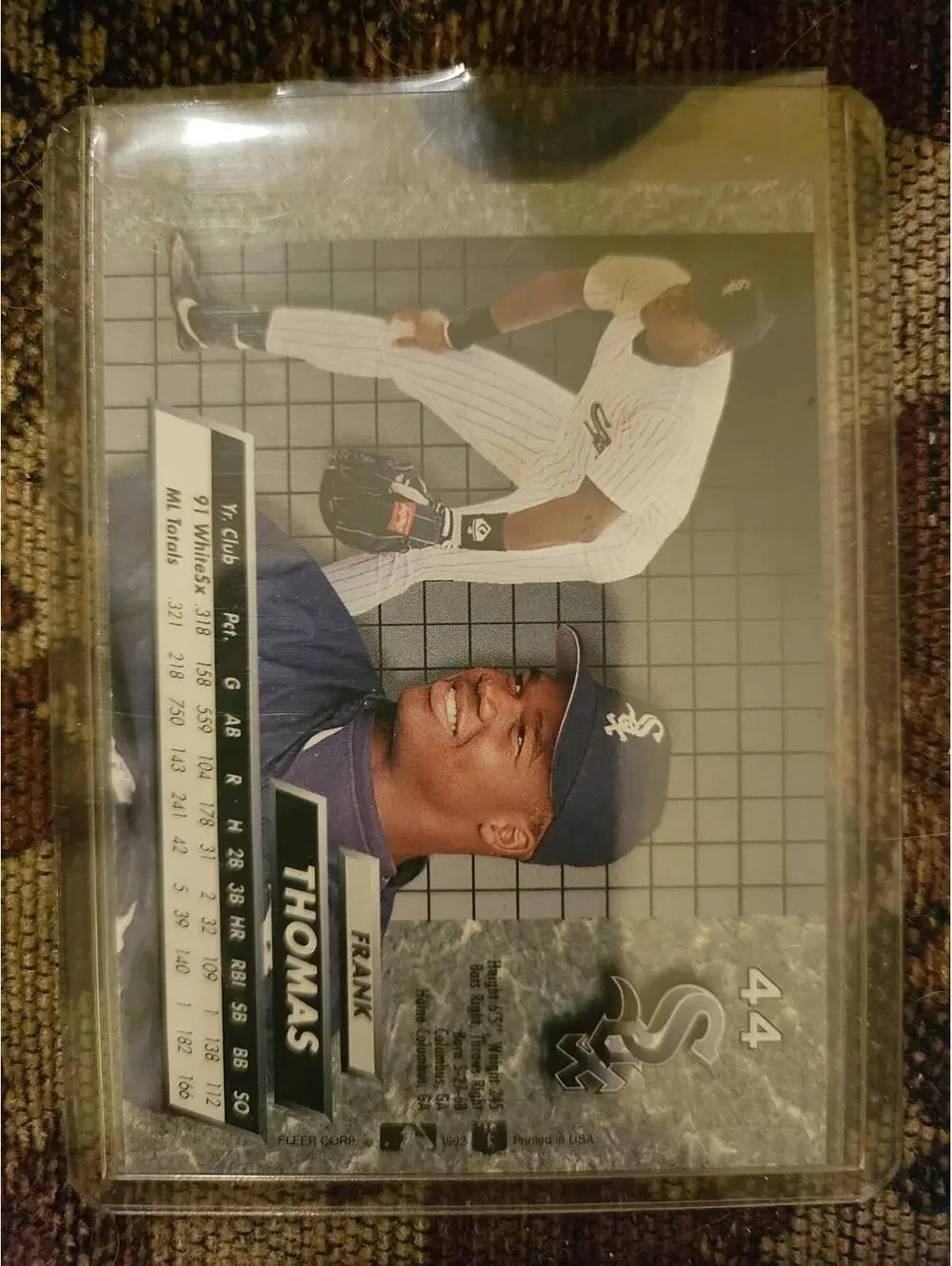 Frank Thomas - 1992 Fleer Ultra #44 - Chicago White Sox